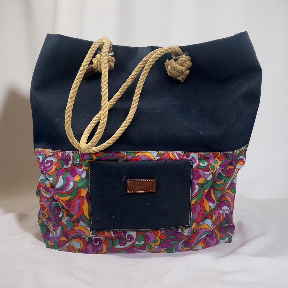 Colorful Tote Bag with Rope Handles